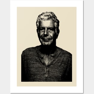 80s Retro Style Anthony Bourdain Posters and Art